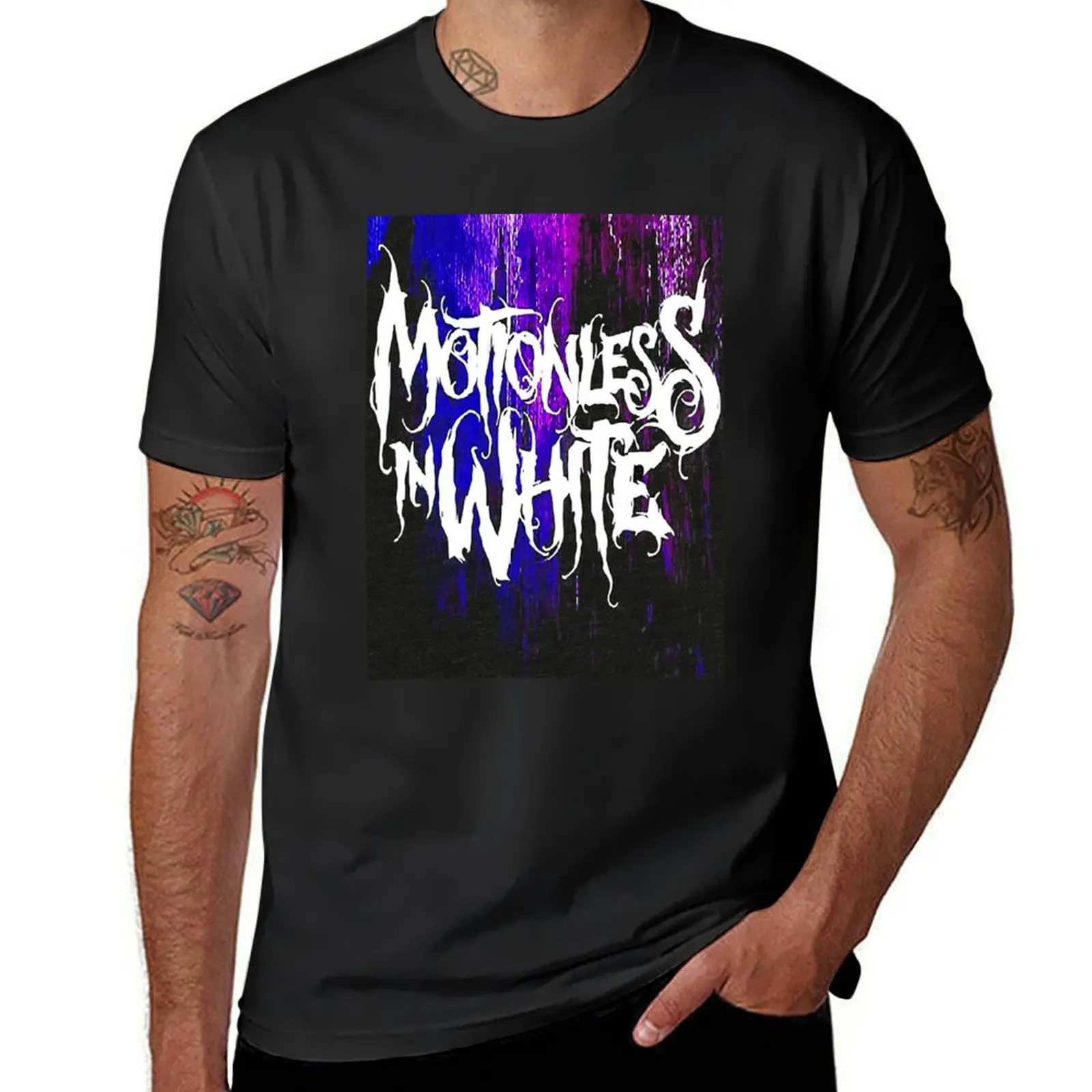 GRADATION Purple --_gt_gt_ Motionless -- Trending 1 motionless Tri-blend T-Shirt blanks plus sizes mens t shirts casual stylish