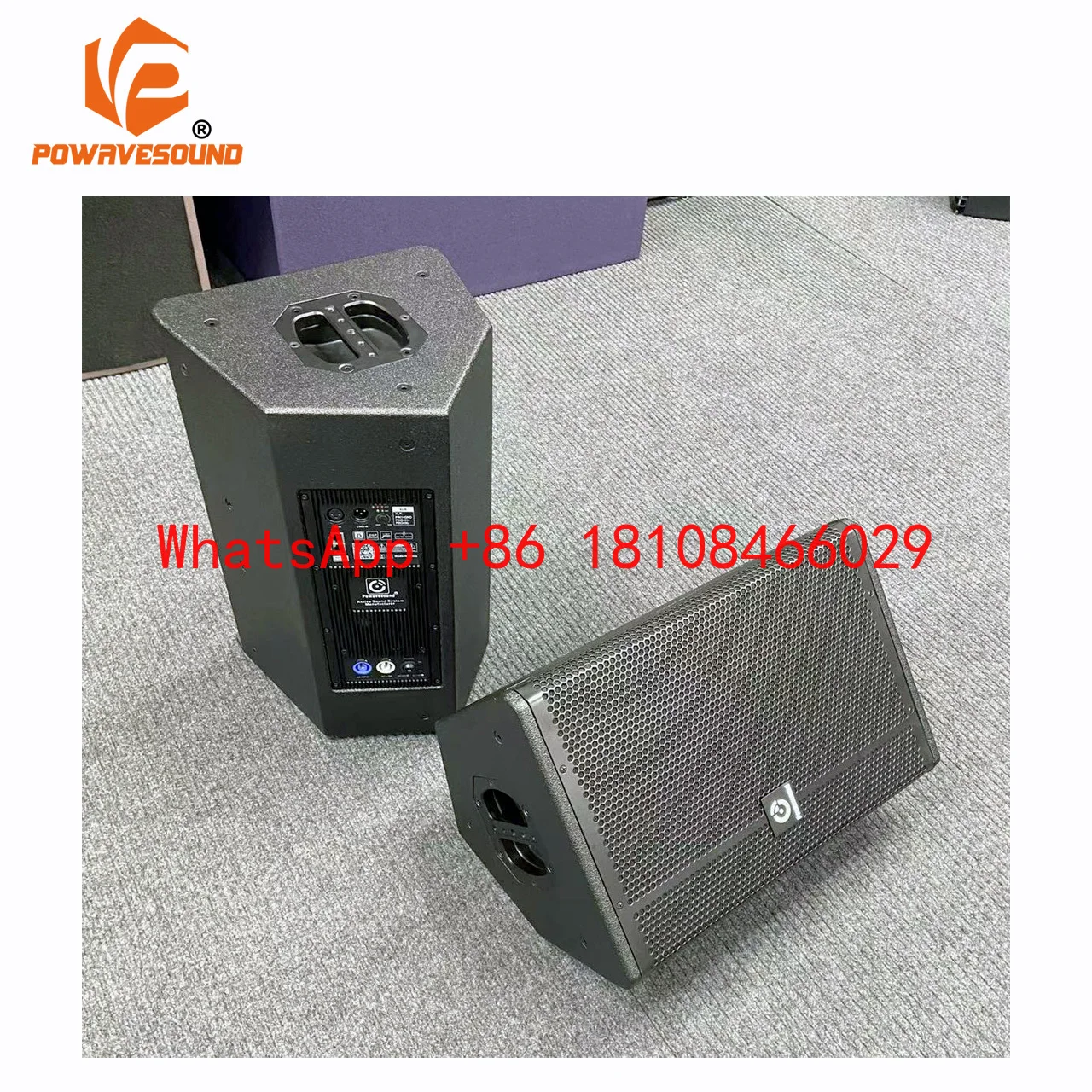 

PWS10 POWAVESOUND Active Sound System 10 Inch Powered PA Speaker Built-in Bi-AMP Amplifier Module With Digital Audio Processor