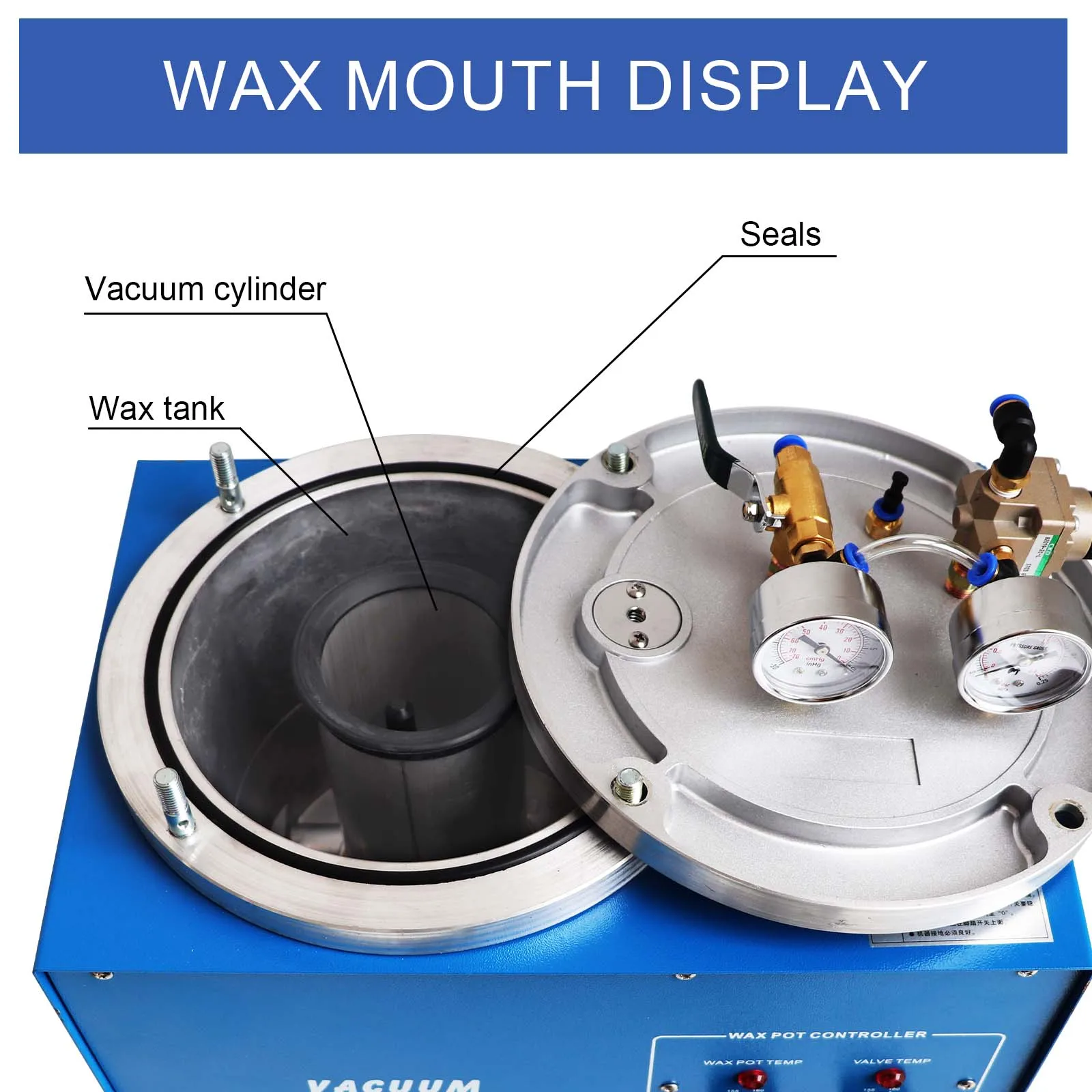 Digital Vacuum Casting Machine Wax Injector Jewelry Casting Machine Jewelry Vacuum Waxing Machine for Jeweler Tools