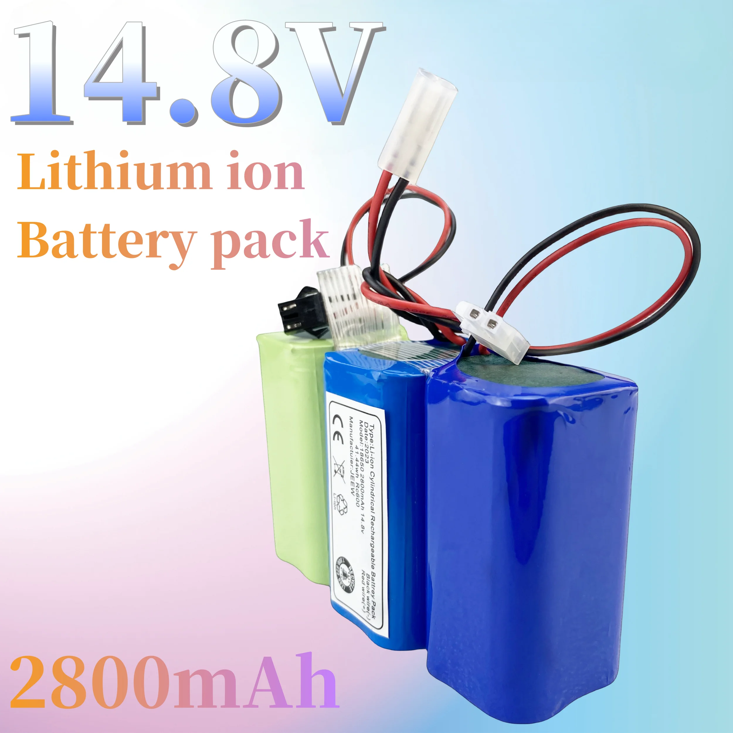 

100% New Original 14.8v 18650-4S1P 2800mAh Battery forRobot Vacuum Cleanerreplacement batteries