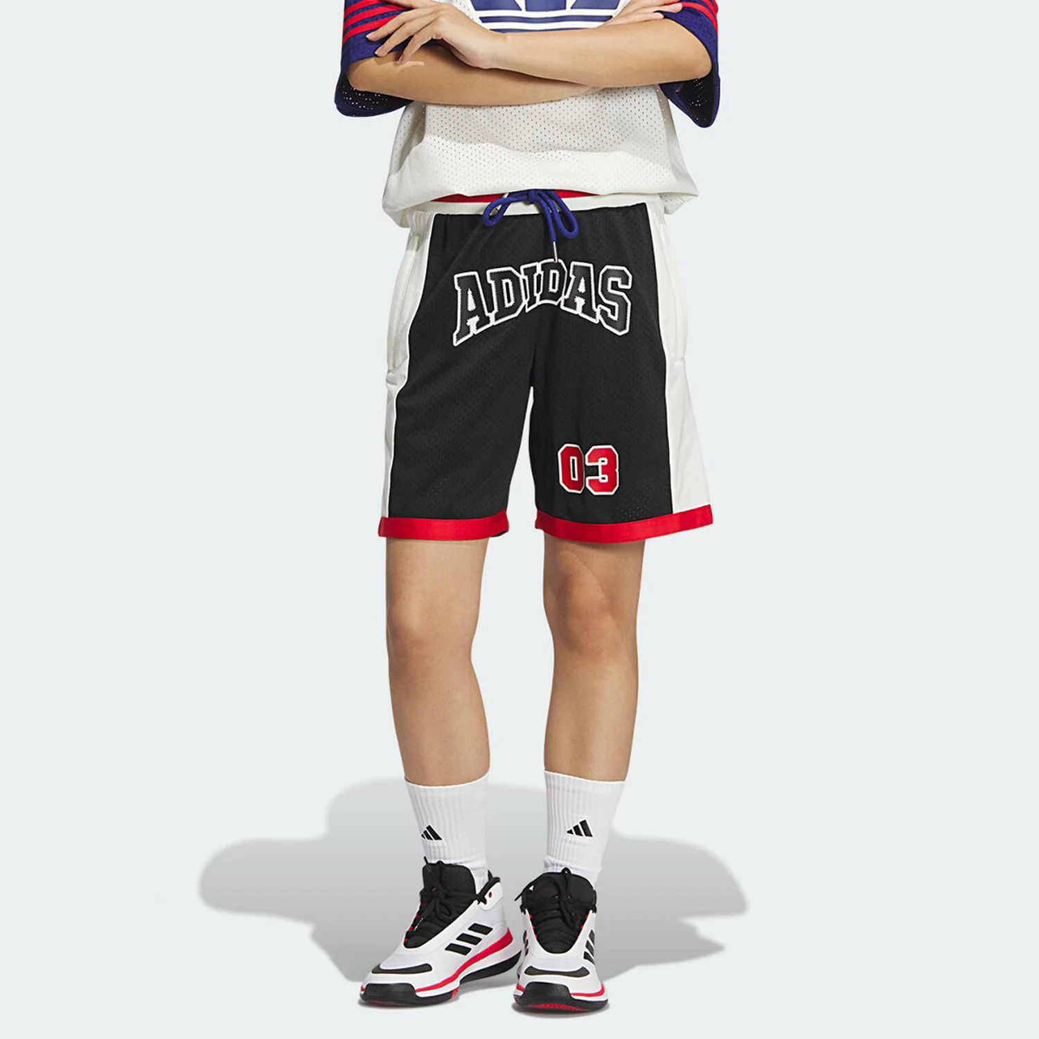 

Adidas Official Genuine Three Stripes Unisex Retro Basketball Style Sports Shorts JD6398