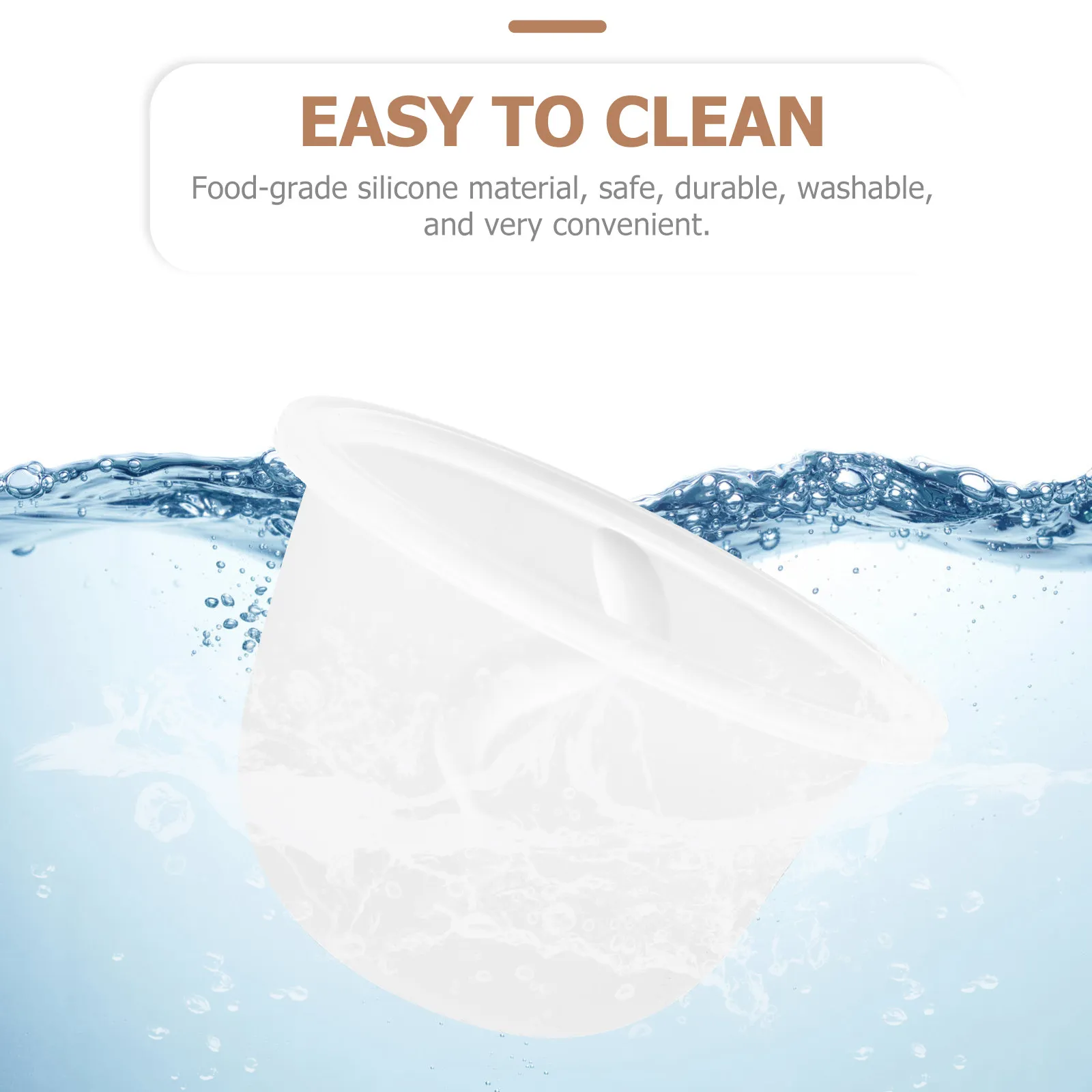 5Pcs Food Grade Silicone Breast Pump Bowl Replacement for Electric Breastfeeding Pump Portable Lightweight Dishwasher Safe