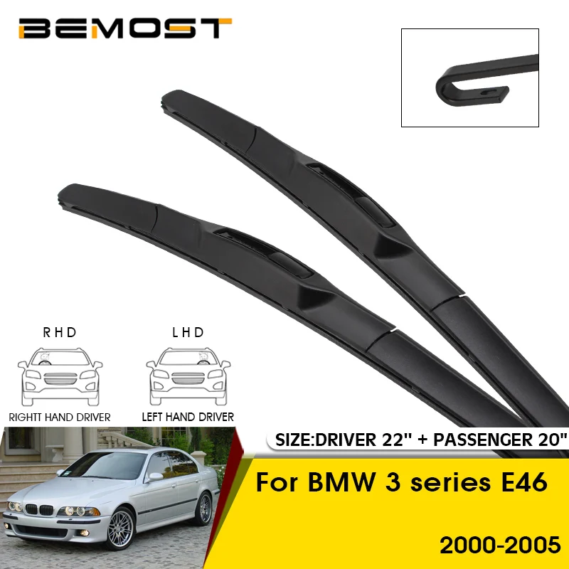 

Car Wiper Blades For BMW 3 series E46 2000-2005 Windshield Windscreen Front Window Blades 22"+20" Car Accessories