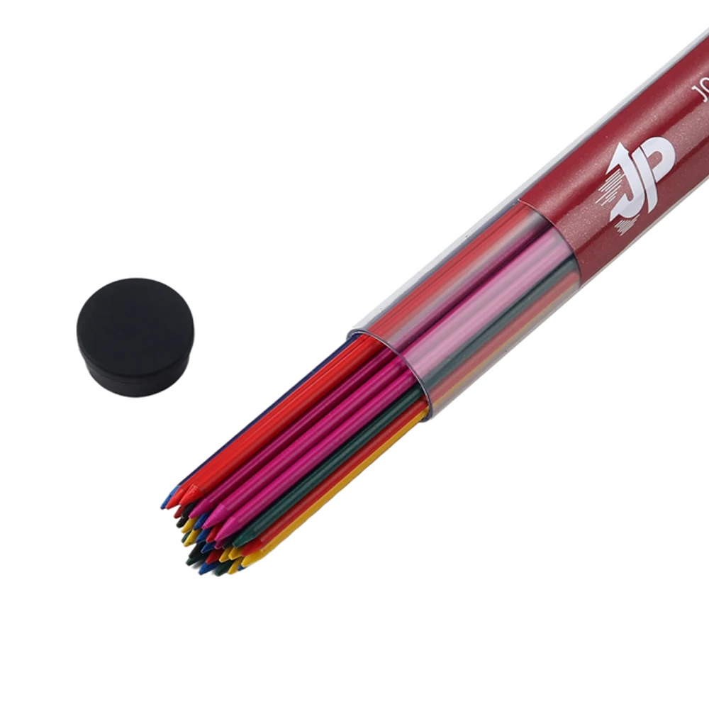 36Pcs/Box 2.0mm Mechanical Pencil Lead Core Round Tube 36 Colors mixed Lead Sketching Painting Writing School Office Stationery