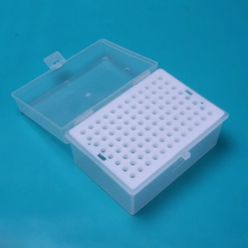 Rechthoekige 96 posities laboratorium 200UL pipet pipet punthouder doos