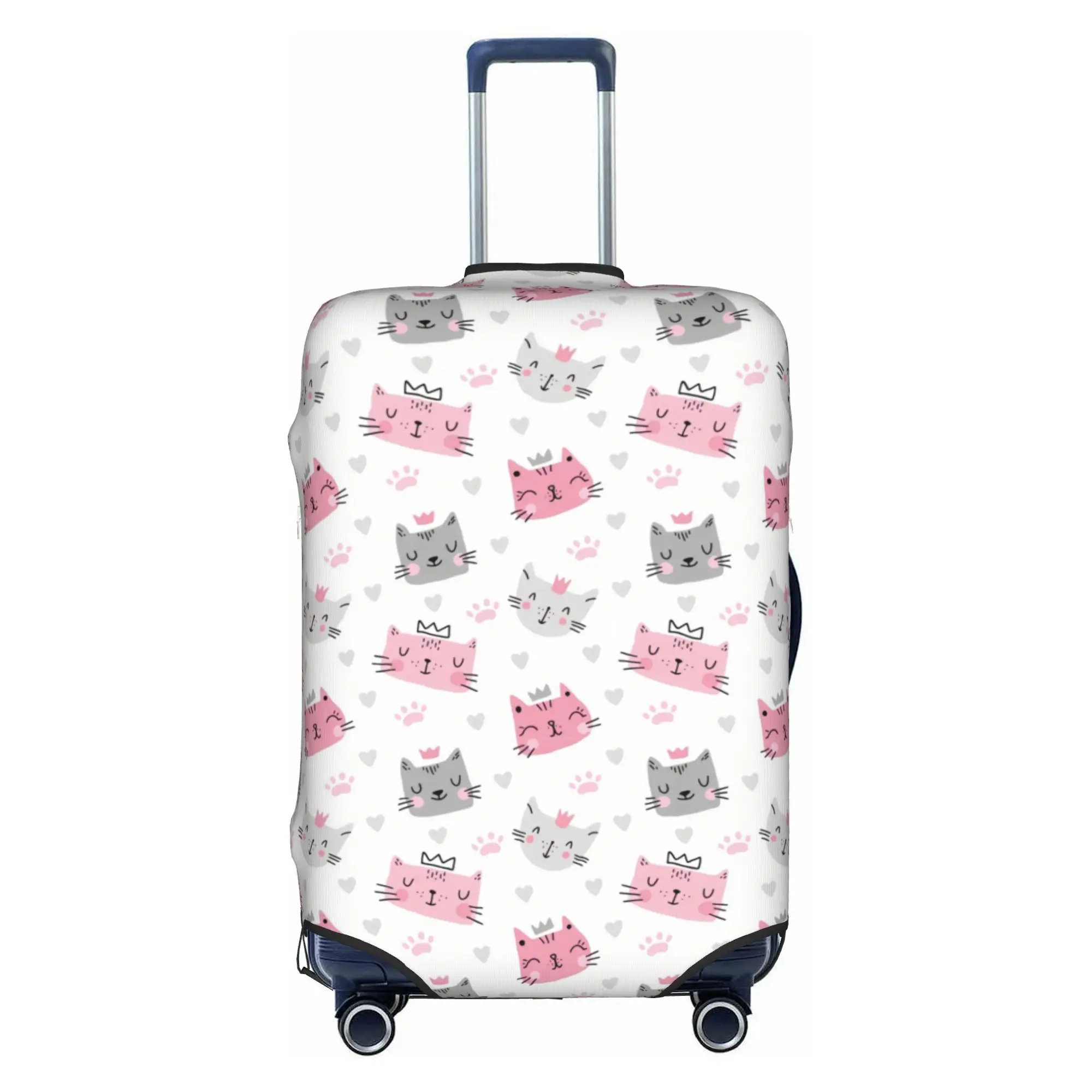 Cute Creative Cat  Luggage Cover Protector Fashion  Travel Suitcase Protective Cover for 18-32 Inch