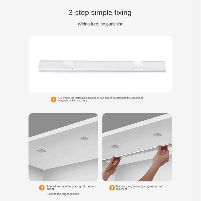 LED Cabinet Light Motion Sensor Dimmable USB Charging Human Body Induction For Bedroom Entrance
