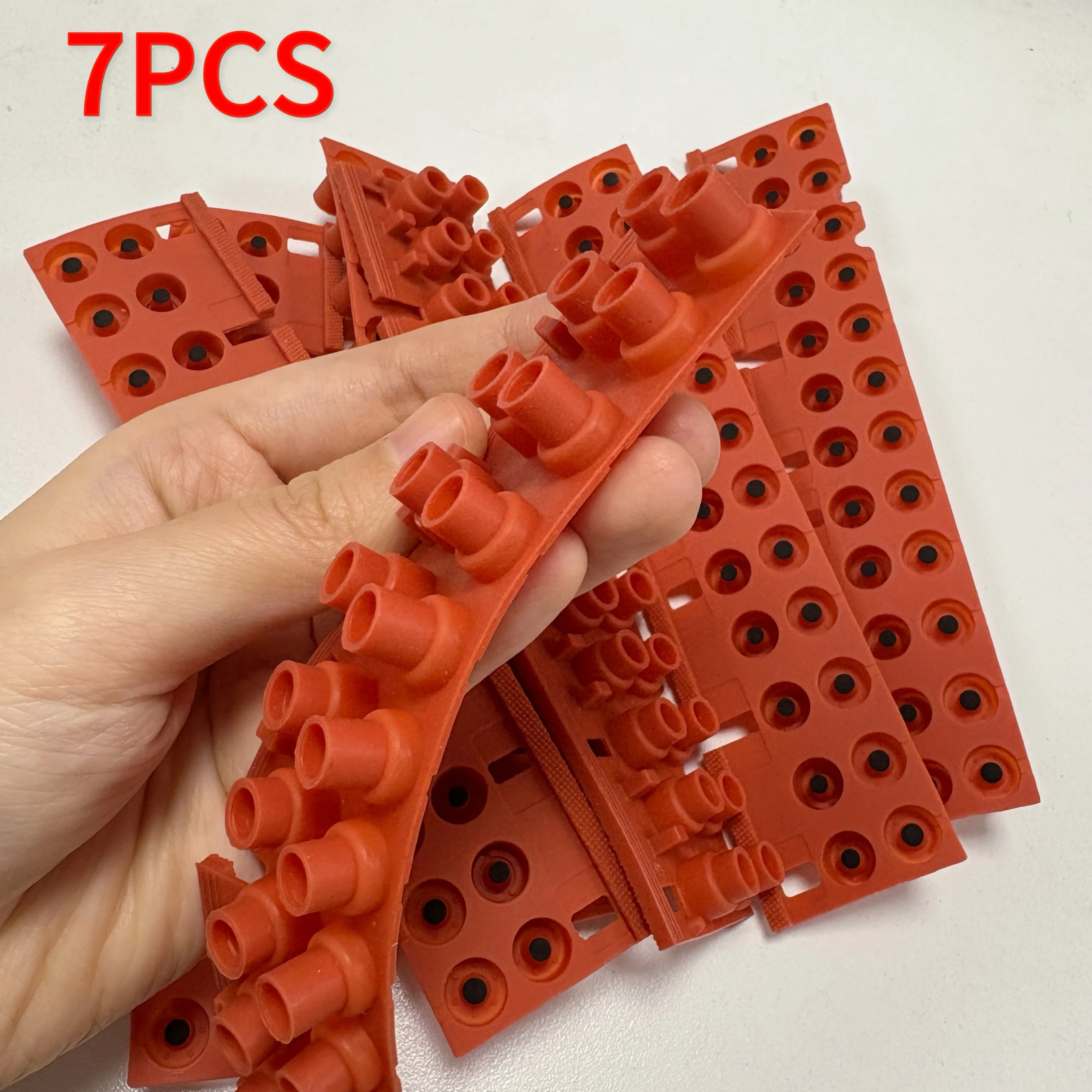 

7 шт. проводящие резиновые полоски подходят для Yamaha PSR-A3 PSR-85 PSR-220 PSR-400 PSR-420 PSR-500 PSR-510 PSR-520 PSR-600 PSR-4500 YPP-50