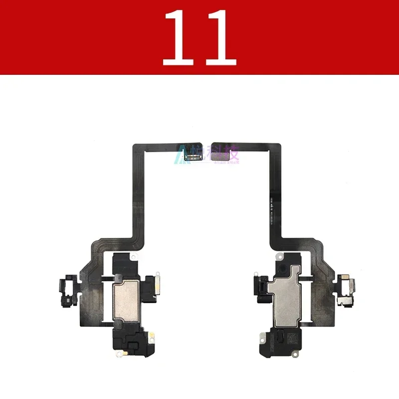 Top Front Earpiece Flex Cable 1Pcs For iPhone 11 12 Pro Max X XS XR Sensor Proximity Small Earphone Ear Speaker Headset Parts