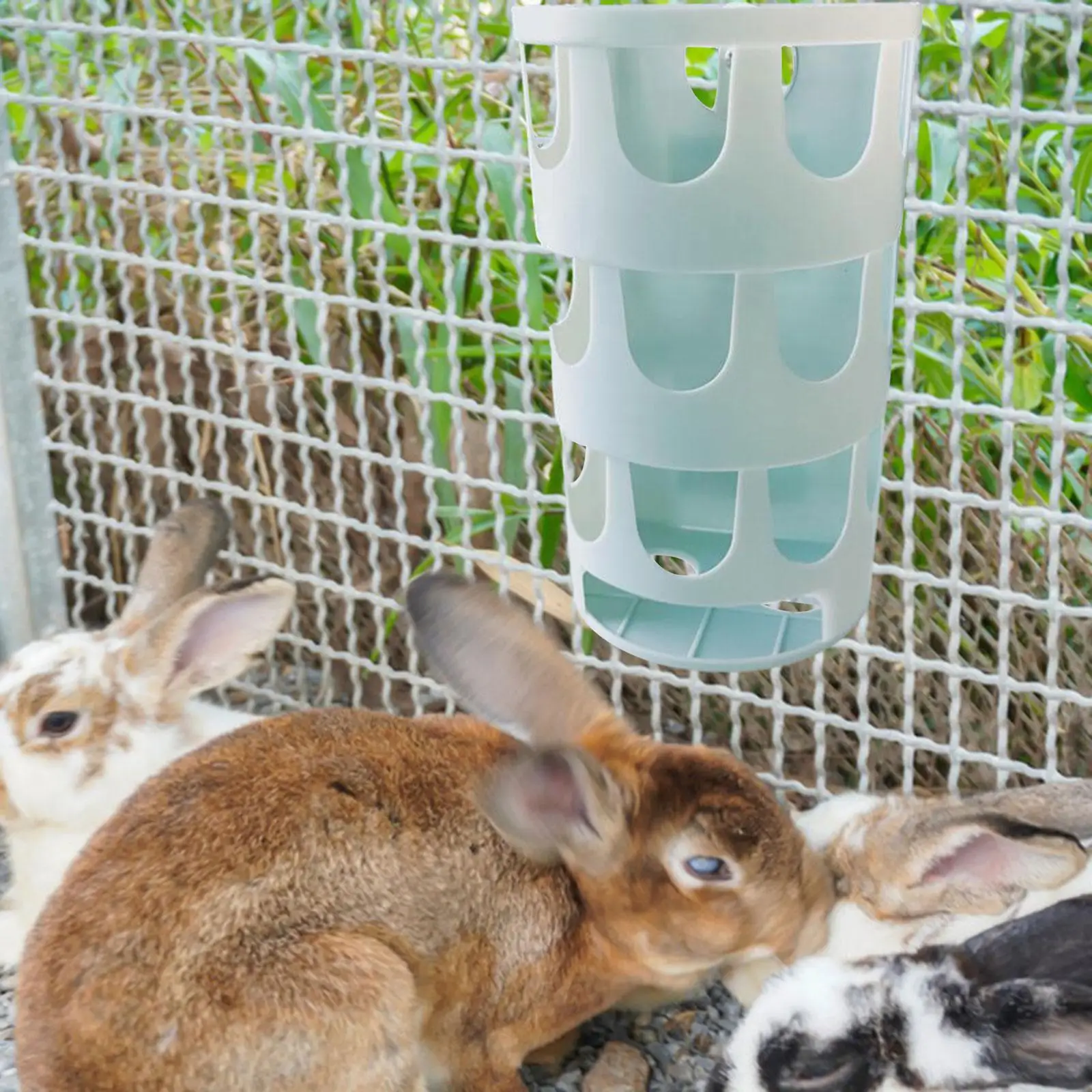 Rabbit Hay Feeder Rack Lightweight Grass Rack Grass Food Container for Gerbils Cage [ET Supplies Chinchilla Hamsters Bunny