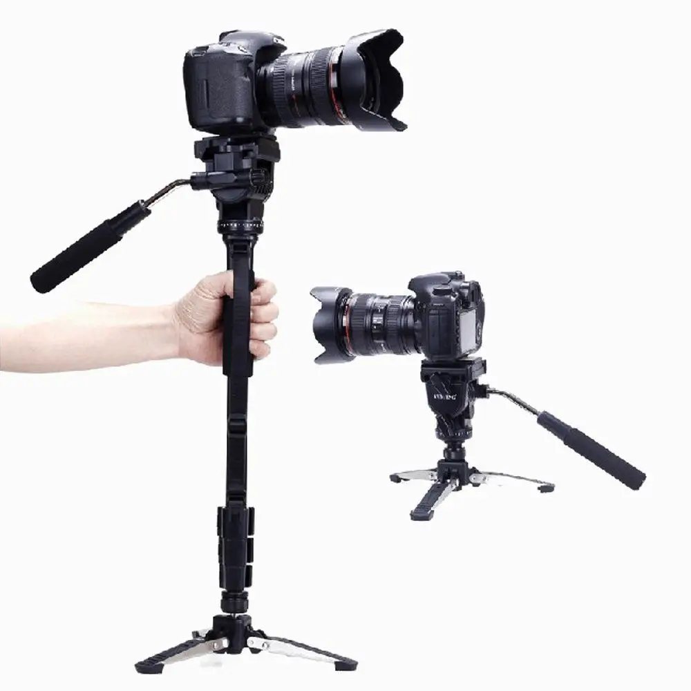 

Yunteng VCT-288 Monopod + Fluid Pan Head + Unipod Holder for DSLR Camera YUNTENG 288