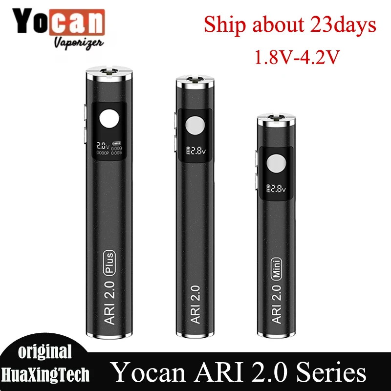 سلسلة أقلام العربة الأصلية Yocan ARI 2.0 510 - شاشة OLED ذات جهد متغير عادي بالإضافة إلى صغير 1.8 فولت - 4.2 فولت تناسب أي عربات خيط 510 #1