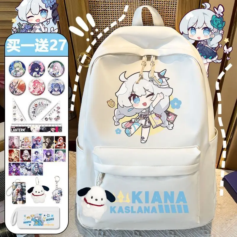 

Honkai Impact 3 Bag Large Capacity Cartoon For Girls Elementary Versatile Fashionable Junior High School Anime Cute Backpack Ani