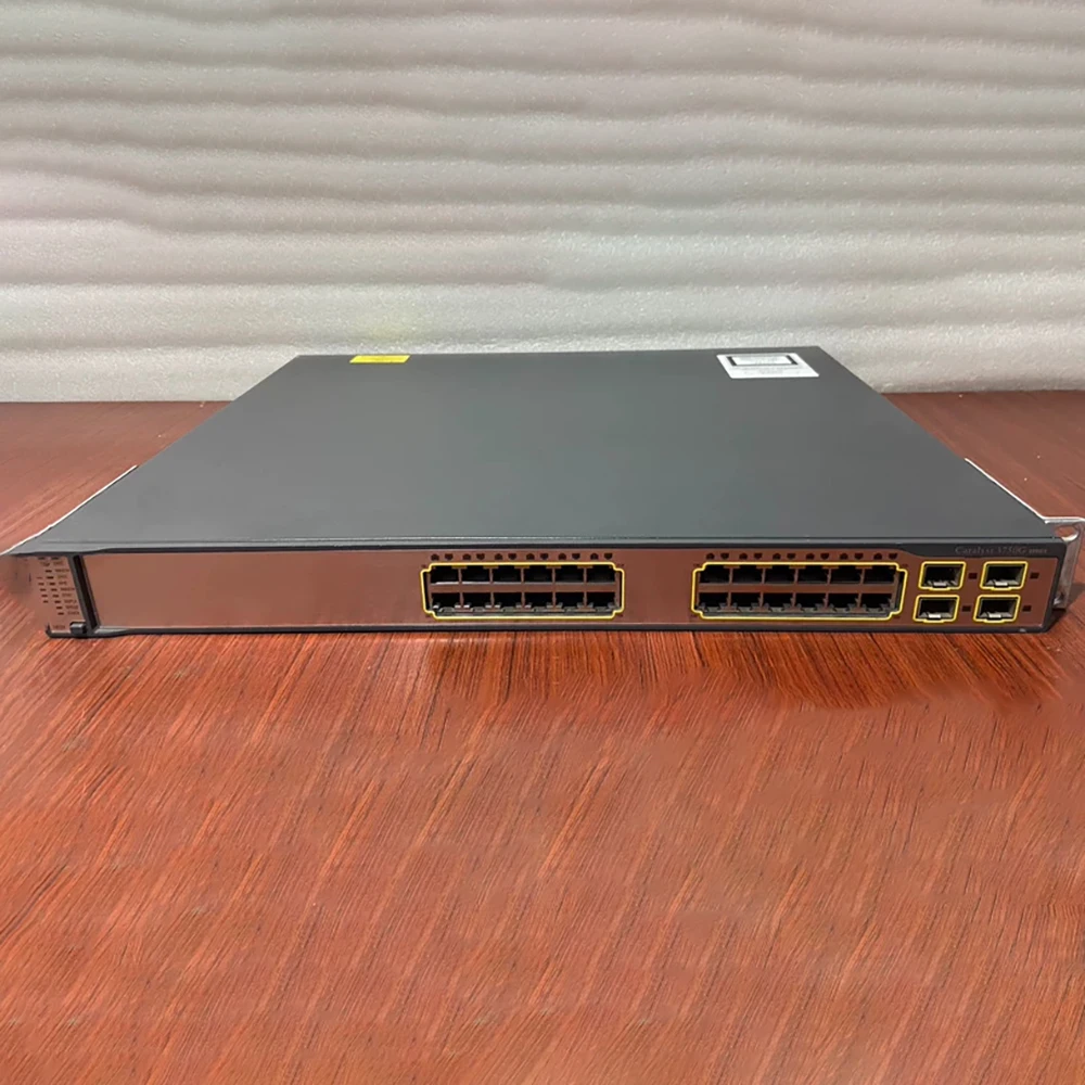 สําหรับสวิตช์การจัดการ Cisco 24 พอร์ต Full Gigabit VLAN Layer 3 WS-C3750G-24TS-E1U