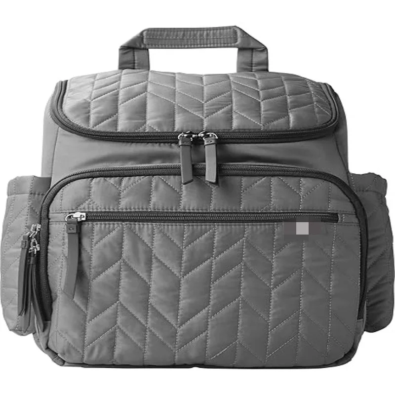 กระเป๋าใส่ผ้าอ้อม ขวดนมแม่ กระเป๋าพับได้ ปากกระเป๋าขนาดใหญ่ ความจุเยอะ กระเป๋าเก็บของแม่และลูก แยกของแห้งและของเปียก