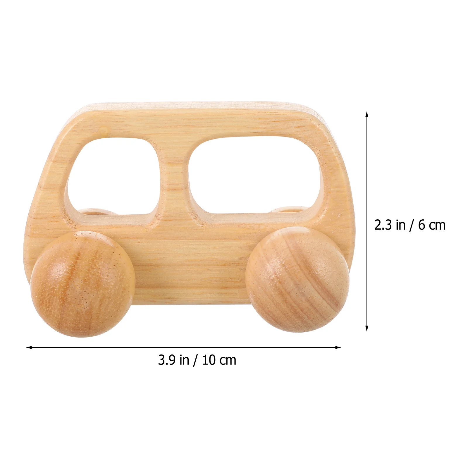 Auto da spinta per bambini in legno, superficie liscia, per allenamento con presa infantile, regalo educativo, doccia per neonati, auto da spinta in legno