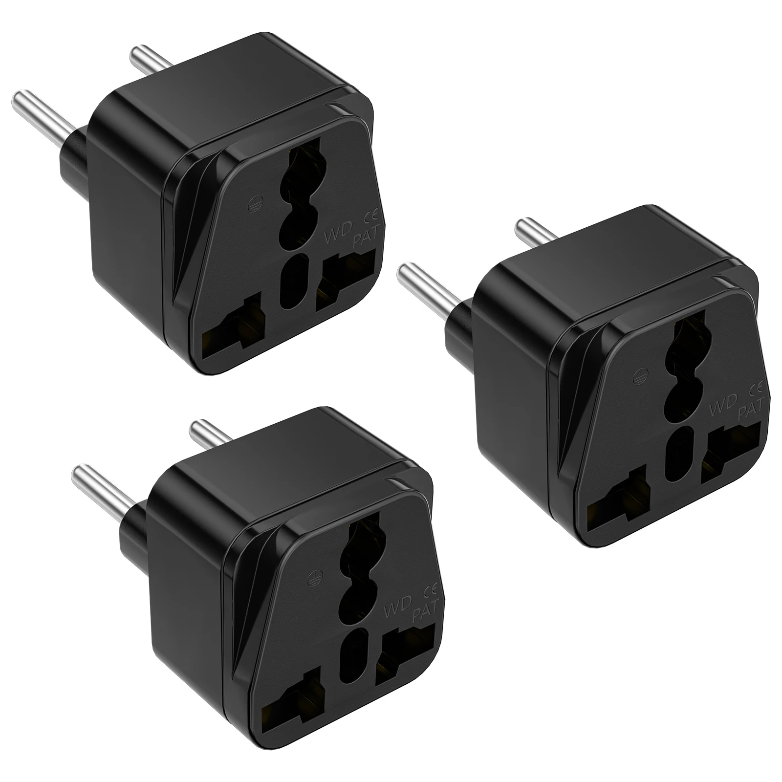 

EU South Korea AU US UK CN Global Universal Plug Adapter Travel Adapter Converter Socket 16A 250V 2-pin Round Wall Socket
