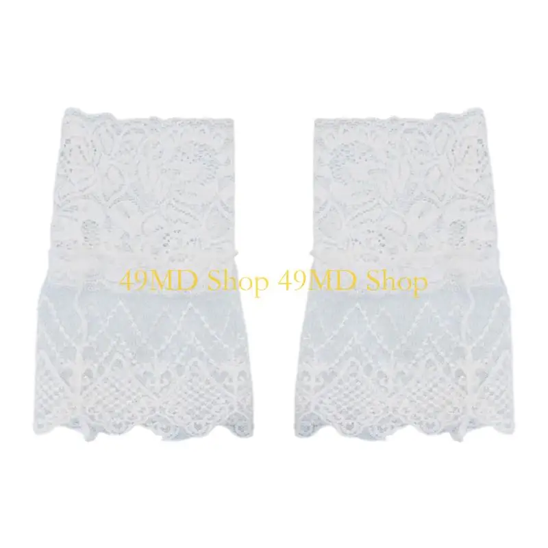 49MD Stylish Wrist Cuff With Soft Lace Breathable Lace Wrist Sleeve Accessory