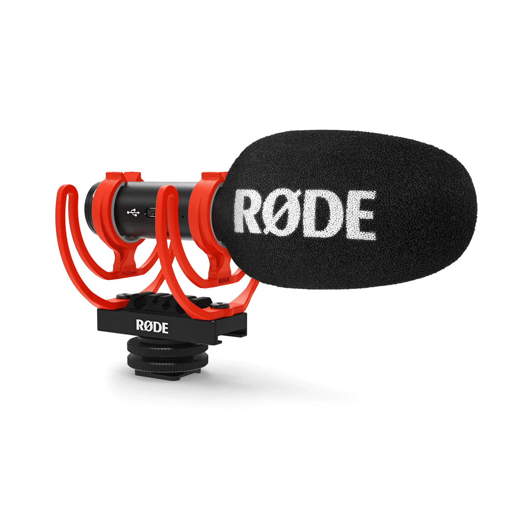 Rode VideoMic GO II Microphone Broadcast-quality compact shotgun mic for all forms of content creation with camera,smartphone