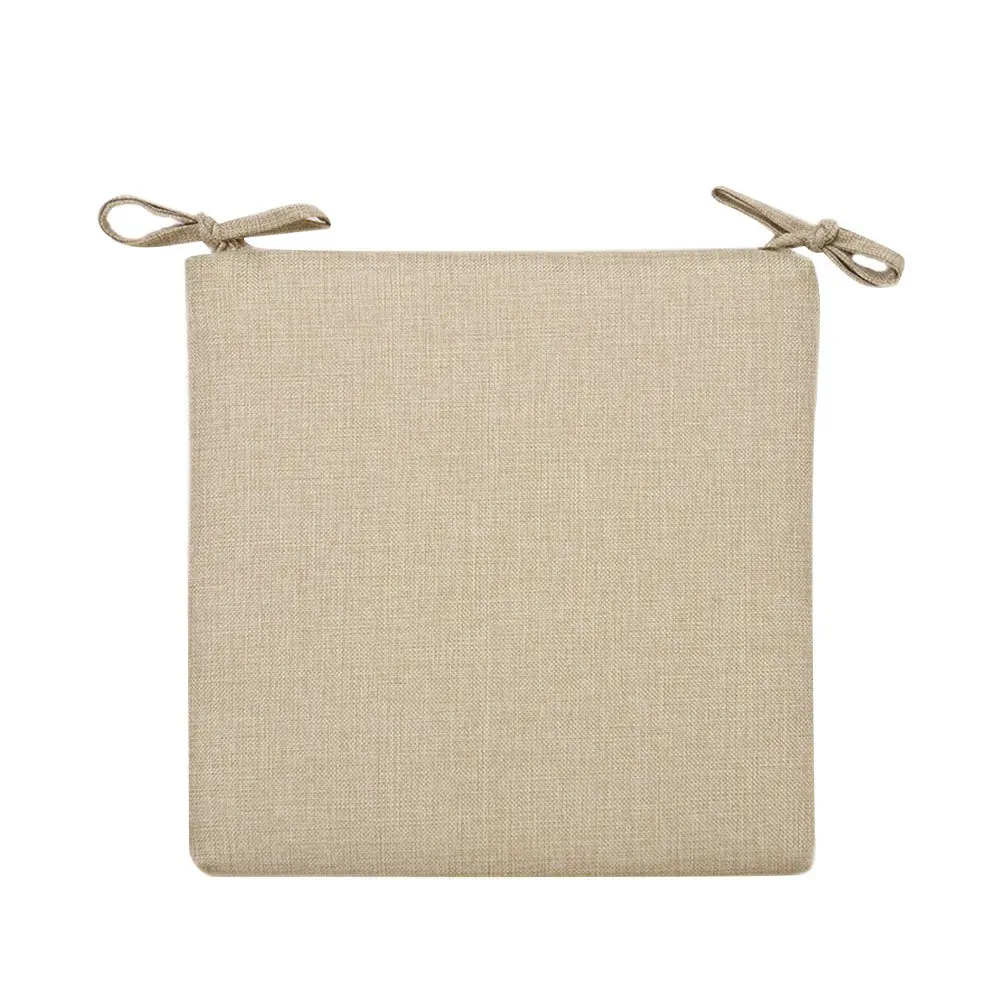 

1Pcs Linen Seat Pad Breathable Office Chair Cushion Sofa Seat Cover Washable Resilient Office Chair Pad