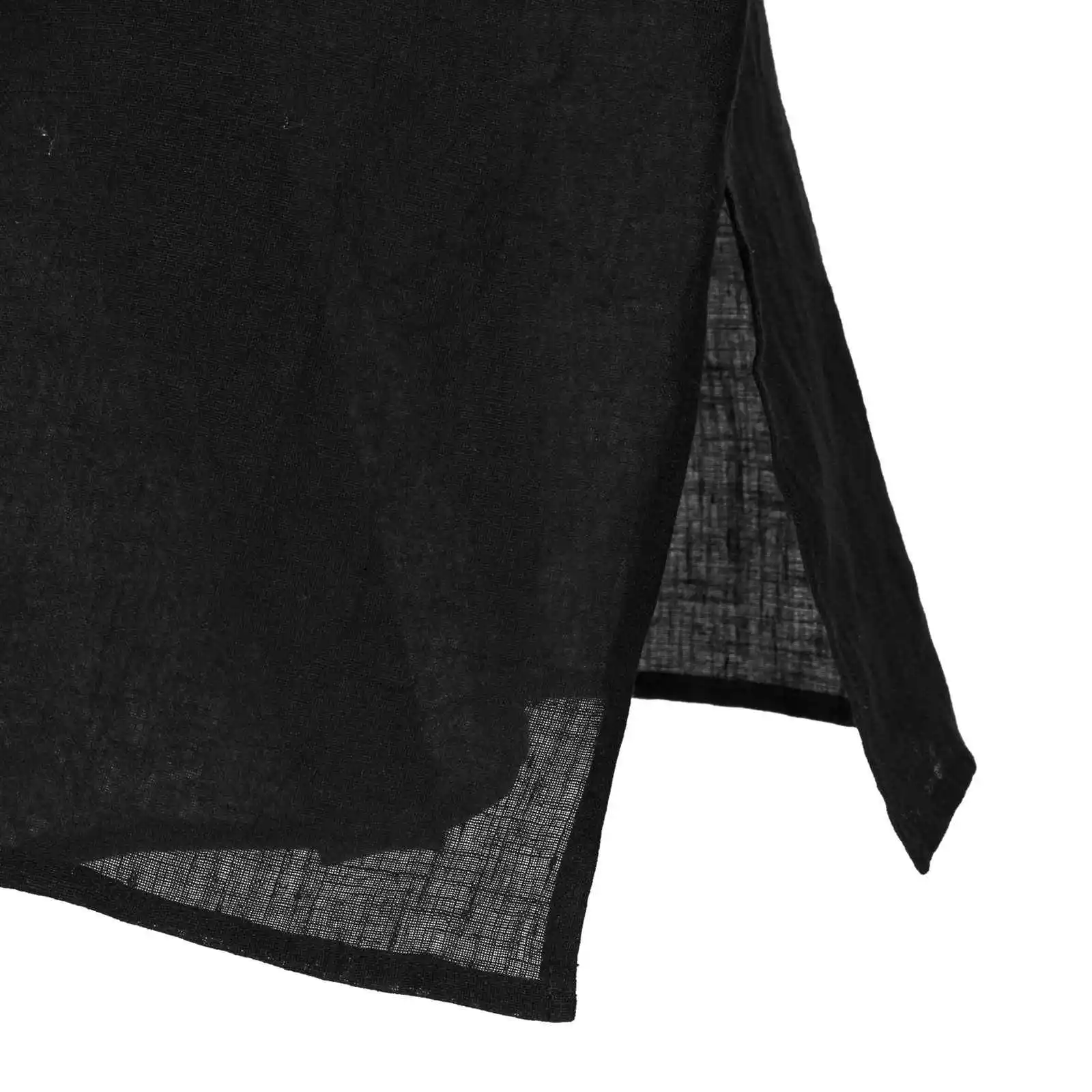 TOP-YAMAMOTO Original Design Dark Linen Shirt Men's Long Sleeve Thin Breathable Loose Casual Shirt
