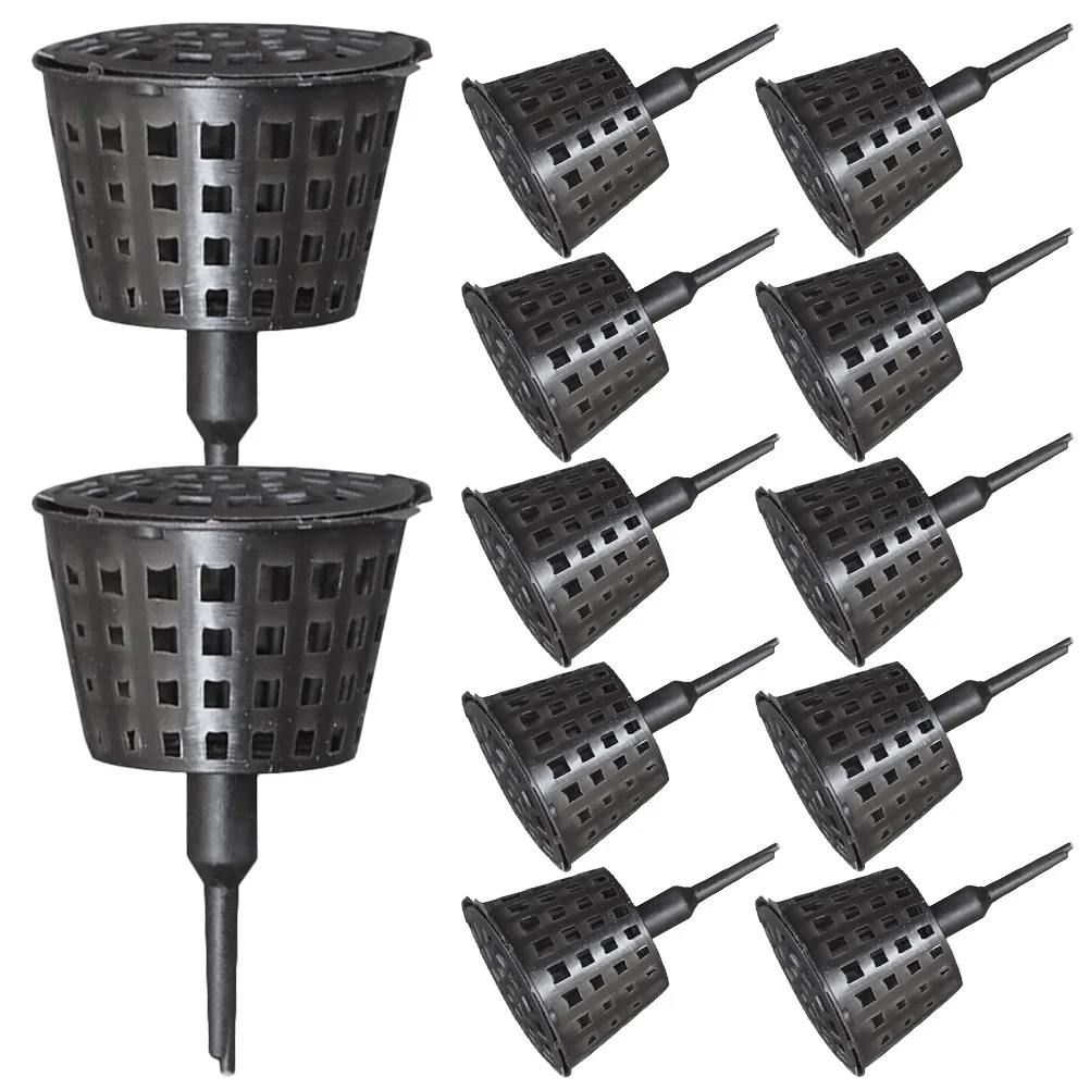 

20pcs Fertilizer Box Plastic Bonsai Plant Nutrient Container Slow Release For Orchid Flower Small Plants Cover Size L Black