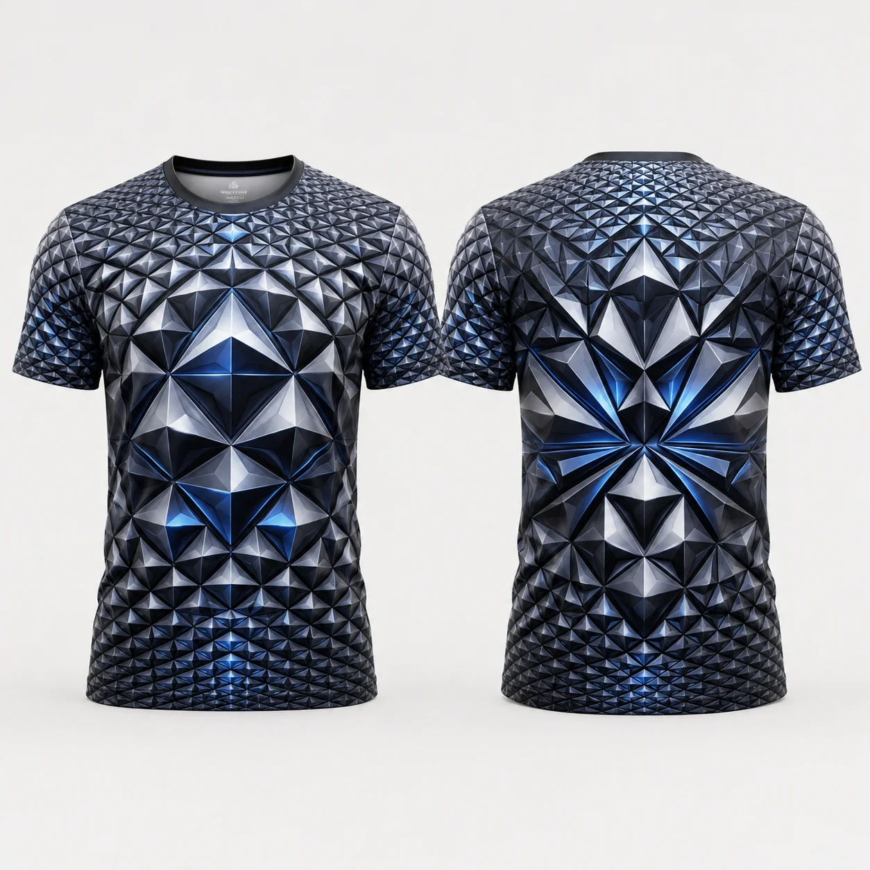Mens Optical Illusion 3D Print T Shirt Impossible Staircase Geometric Graphic Tee Casual Crew Neck Streetwear Summer Top