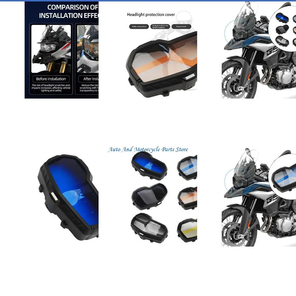 

P9FD Передняя фара акрилового защитника для установки ADV Easy