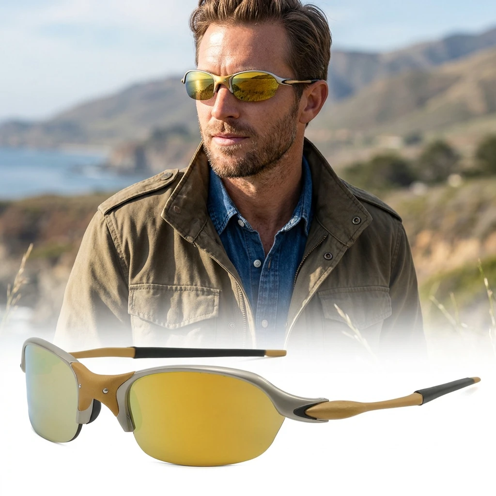 

Outdoor Cycling Sunglasses UV400 Windproof Sports Goggles Anti-Glare PC Lens Driving Running Riding Unisex Eyewear