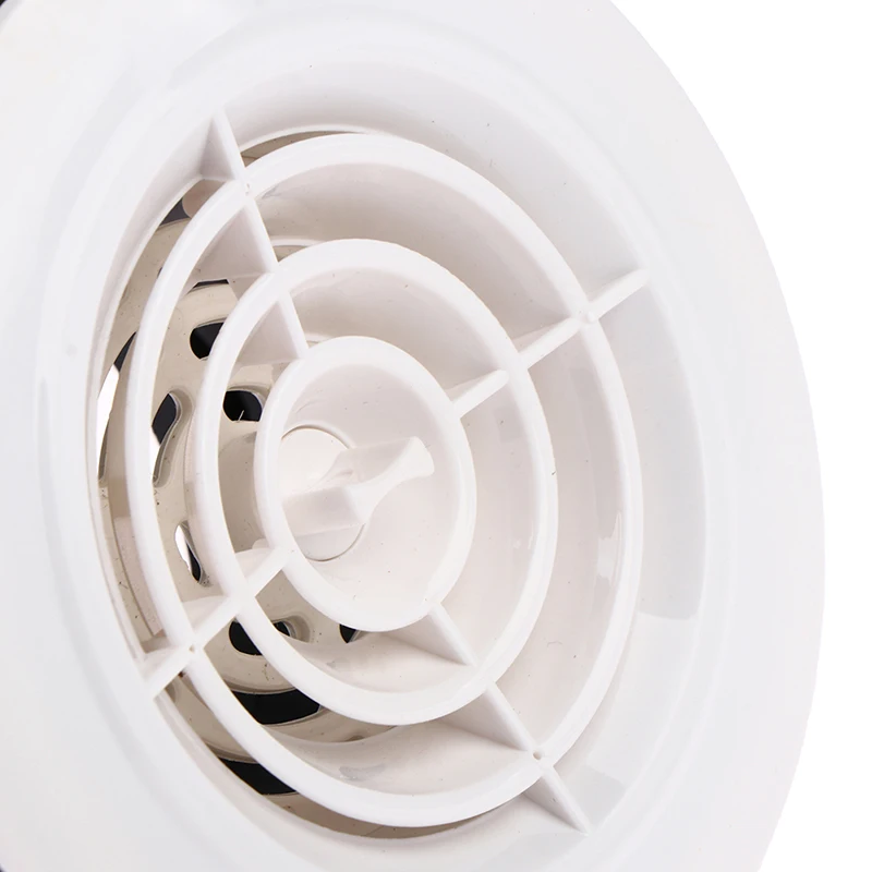 1Pc Verstelbare Ventilatie Cover Ronde Ducting Plafond Muur Gat Air Vent Grille Louvre Keuken Bad Luchtuitlaat Verse systeem