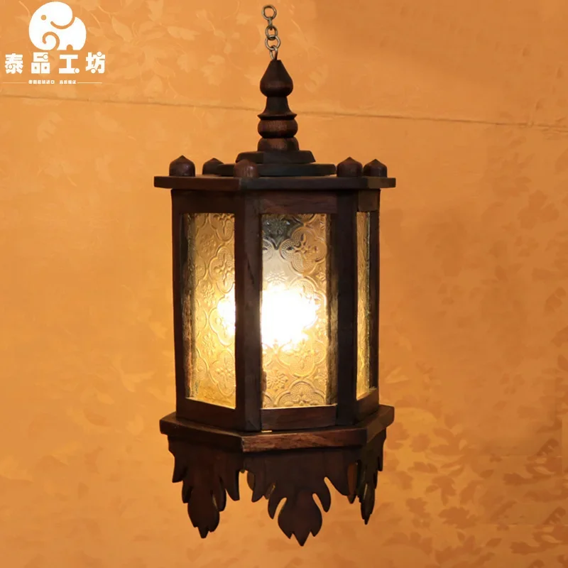 

Thai Solid Wood Chandeliers Southeast Asian Hotels Clubs Corridors Rooms Decorative Lights Balconies Villas, Outdoor