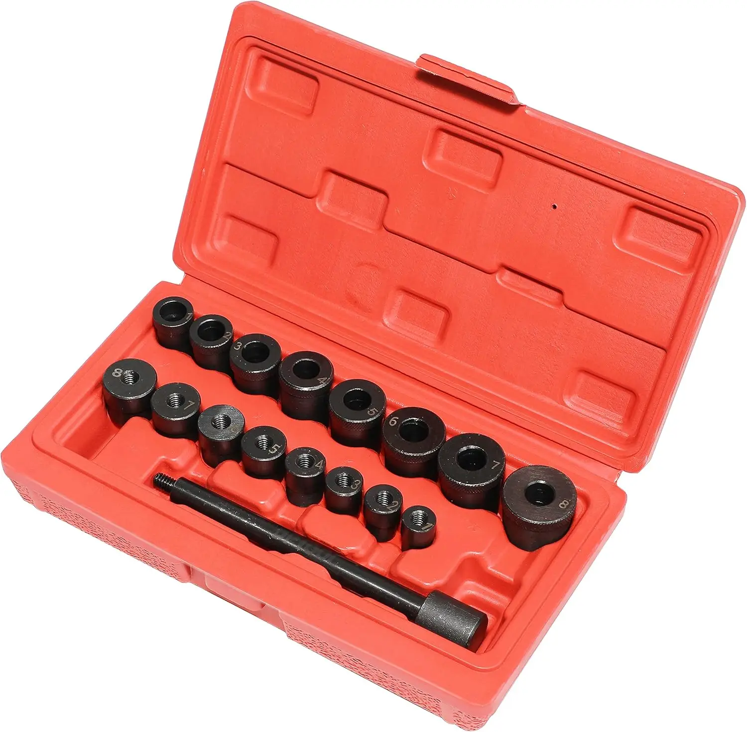 Clutch Alignment Tool Kit 17pc Universal Flywheel Pilot Hole and Clutch Drive Plate Aligning Tool (not fit Van Truck SUV)