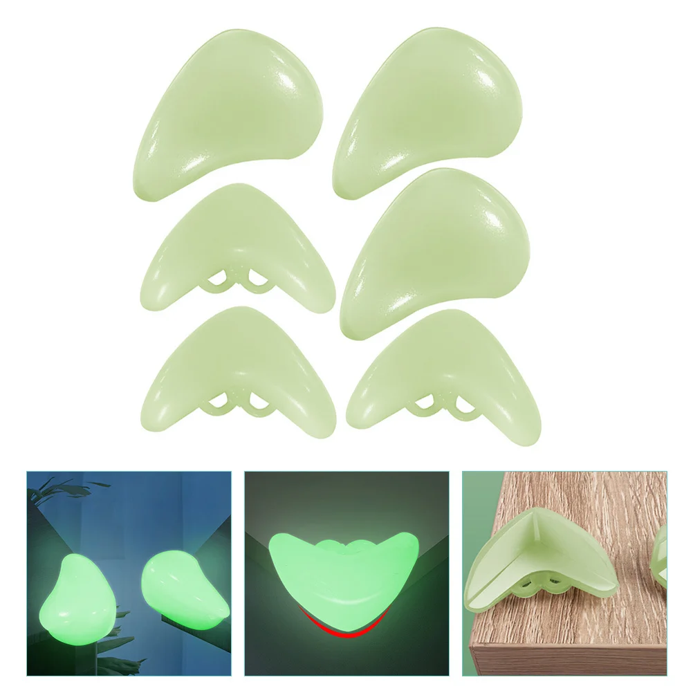 

6 шт. светящиеся защитные приспособления для детского стола, защита для мебели, защита для детей, угловая защита для детского бампера, защита края