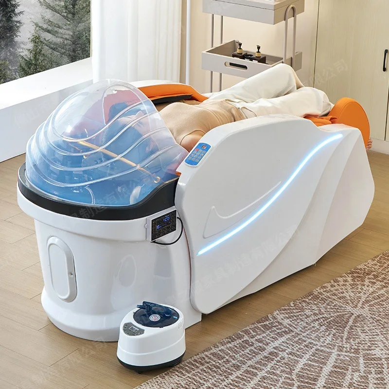 

Интеллектуальная электрическая массажная кровать для головы с функцией шампуня, циркуляции воды и фумигации для парикмахерских и салонов красоты