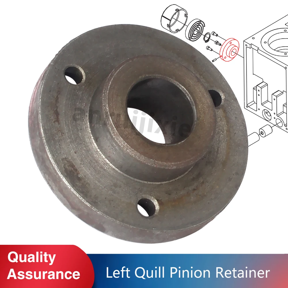 Left Quill Pinion Retainer for SIEG SX3&SX2.7&JET JMD-3&BusyBee CX611&Grizzly G0619 Mill Drill Machines Left support flange