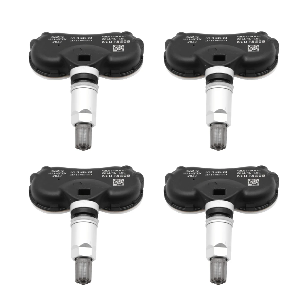 4PCS 315MHz 42607-0C050 TPMS Car Tire Pressure Sensor For Toyota Sequoia Sienna Tundra 42607-0C070