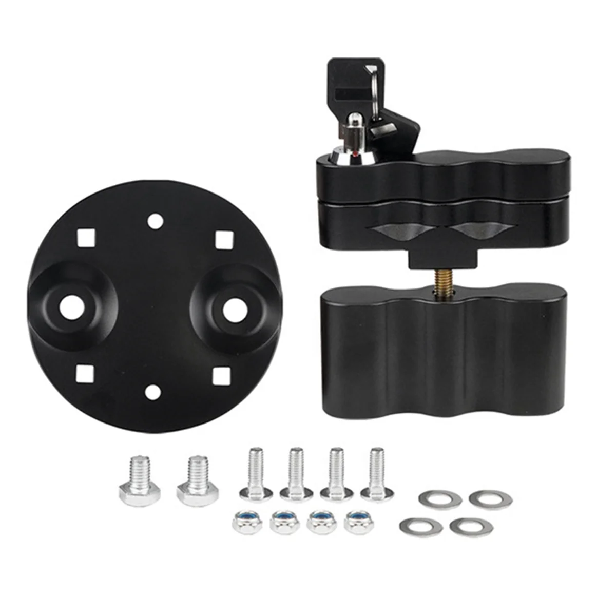 

Mount Lock with Keys Locking Pack Mount for RotopaX LOX-PM Fuel Pack or Storage Box and Water Pack Gas Can