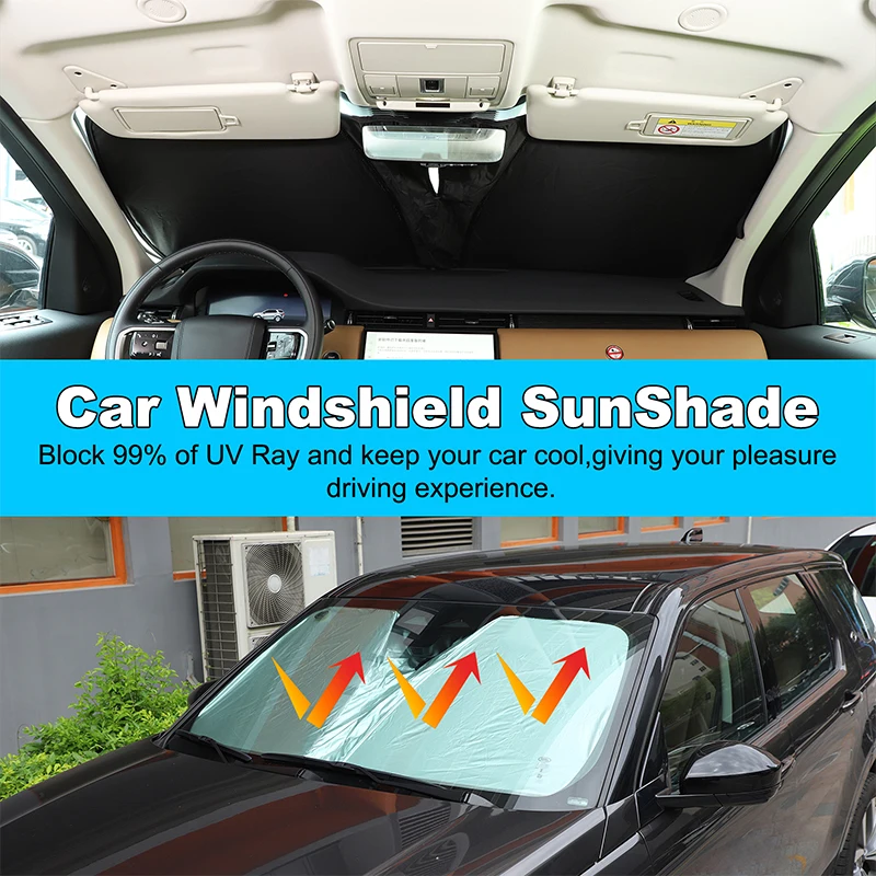 Für Land Rover Discovery Sport 2024 2025, Auto-Speicher, Stahlring, Sonnenschutz vorne, Auto-Sonnenschutz-Abdeckung, Autozubehör