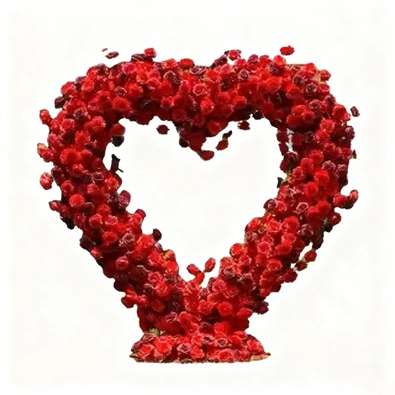 

Cloth Bottom Red Love Cloth Bottom Heart Arch Love Arch Wedding Arrangement