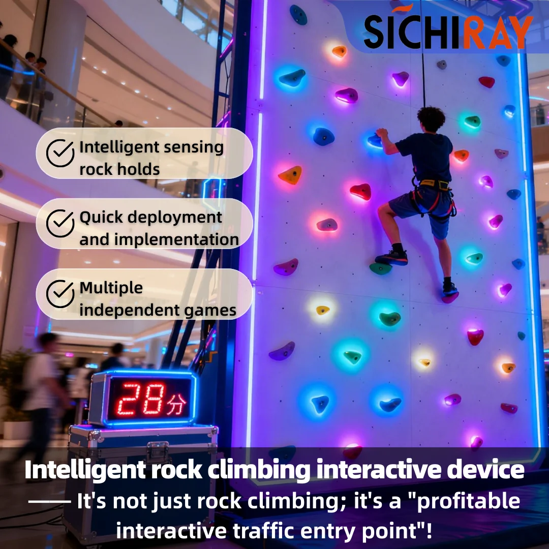Rock Climbing Holds  Indoor Intelligent Interactive Rock Climbing Wall With Mounting Hardware Climbing Support
