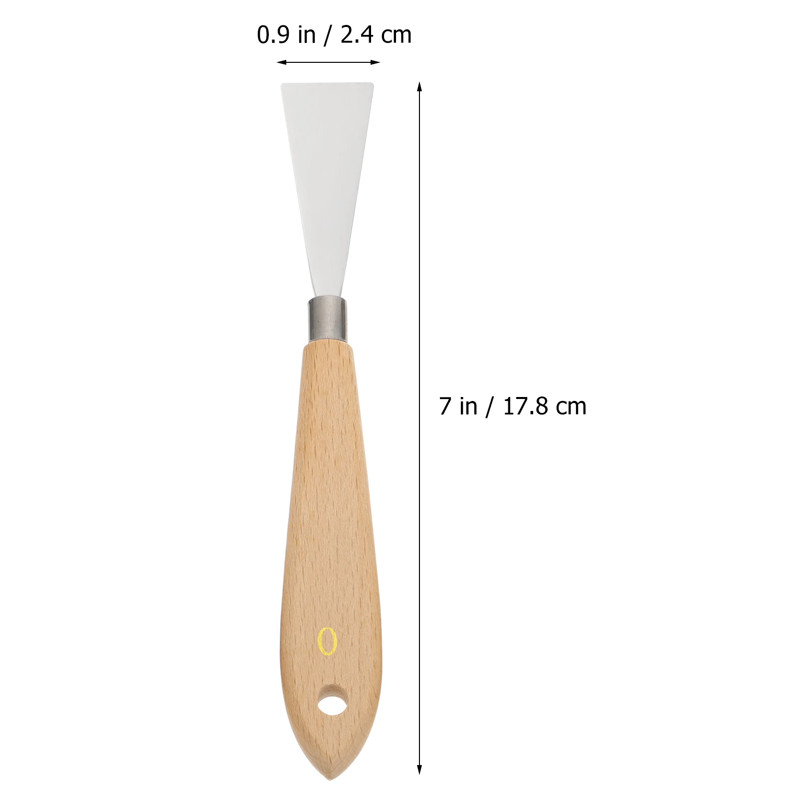 

7 Pcs Art Oil Paint Scraper Craft Spatula Carved Beech Stainless Steel Painting