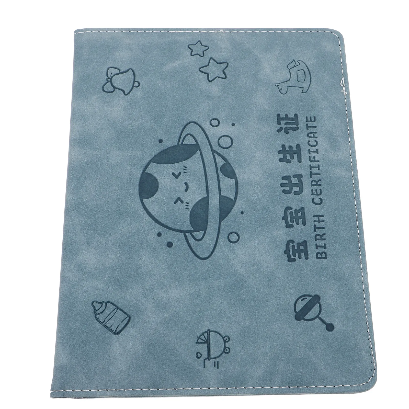 

Baby Birth Certificate Protector Sleeve Waterproof Leatherette Travel Document Organizer Newborn Certificate Storage Case