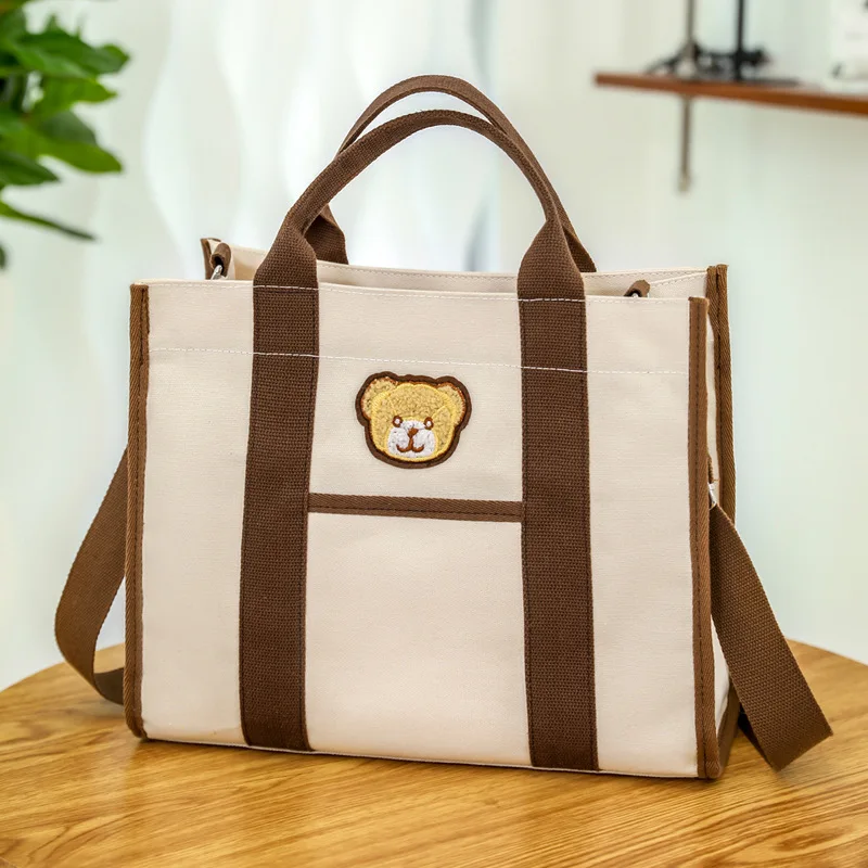 

Tote Bag for Women Large Capacity Bag Canvas Outing Packing Cloth Handbag Schoolbags Shoulder Shopping Bag