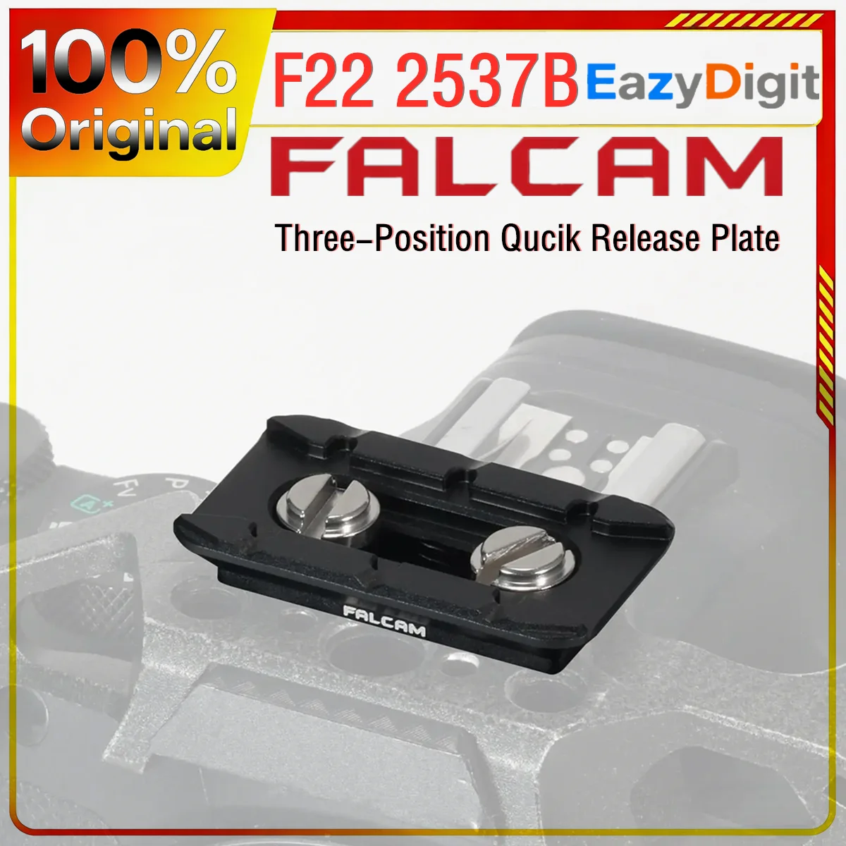 

FALCAM Original F22 2537B Aluminium Alloy Three-position Quick Release Plate 1/4 Treaded Hole For Photography Camera Acc
