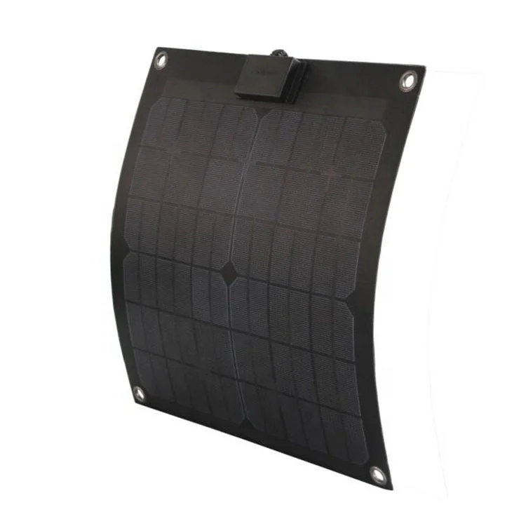 Best Selling Portable Outdoor Solar Panel Chinese Factory Semi-Flexible   55W Monocrystalline  Cell