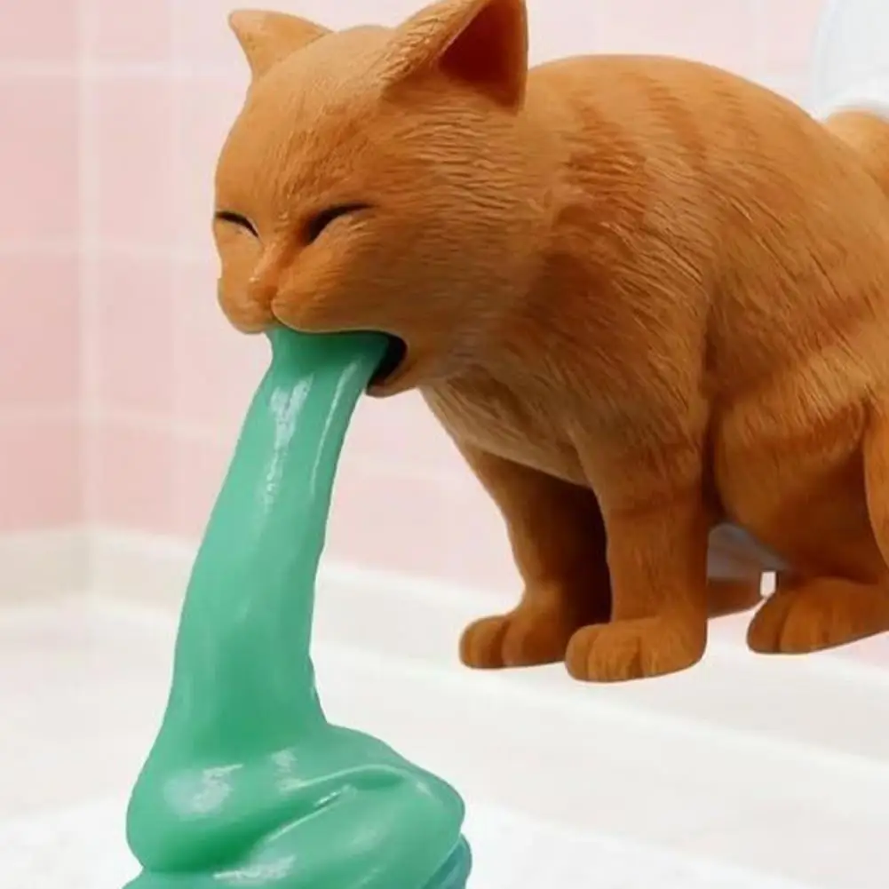 الكلب معجون الأسنان موزع البلدغ معجون الأسنان غطاء مضحك الحمام معجون الأسنان موزع مجموعة غطاء مع بولدوج القط للأنابيب #5