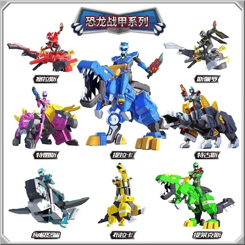 New Mini Special Force Action Anime Figure Super Dinosaur Power Volt Sami Lusi Max Figurine Model Toy Decor Collectable Kid Gift