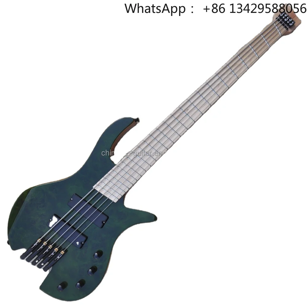 Flyoung 5 Strings Electric Bass Guitar Professional Bass Guitar Headless Electric Bass Guitar