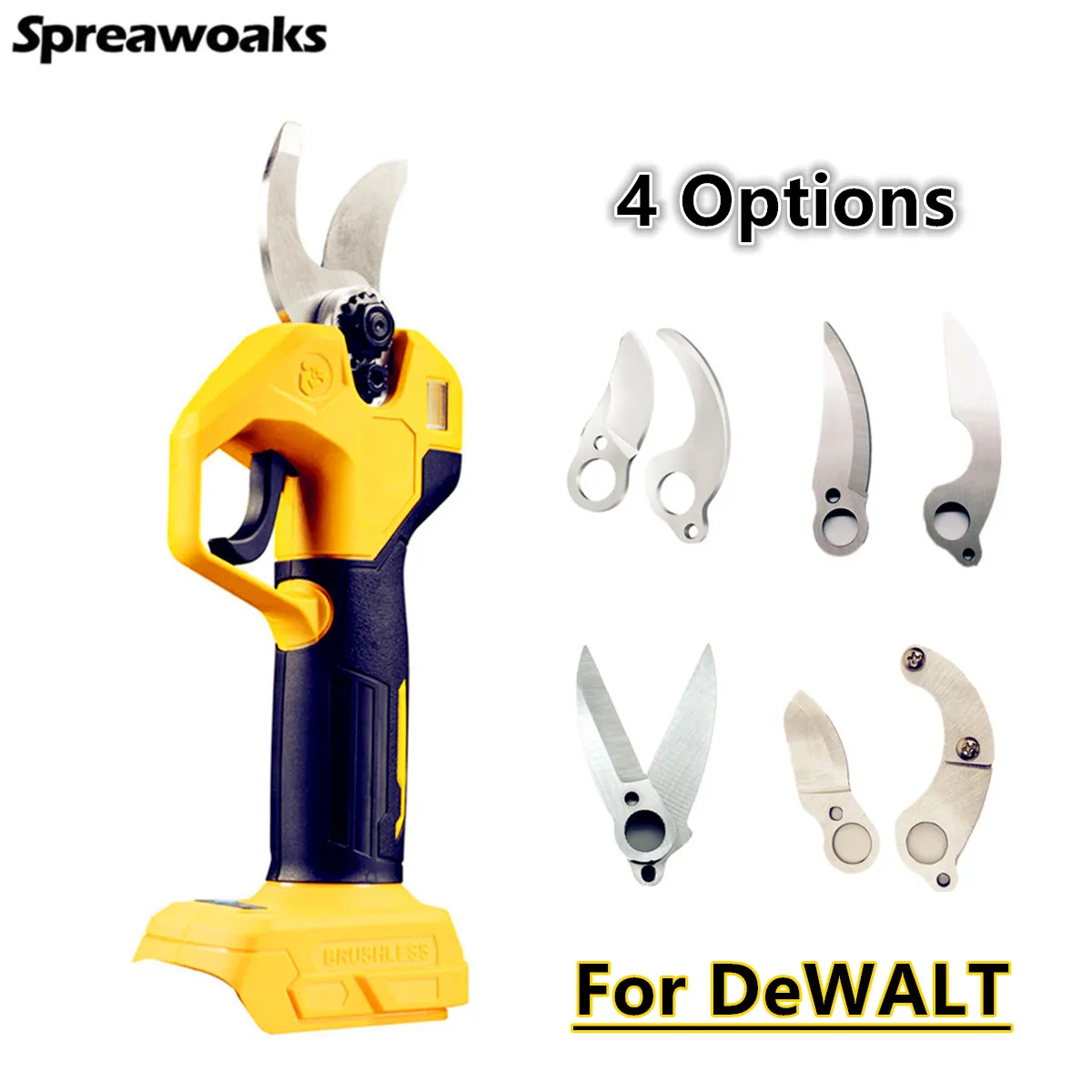 4 Options Electric Scissor Cordless Branch secateurs Pruner Pipe Shear Bone Vegetable Scissor Power Tools For DeWALT 20V Battery