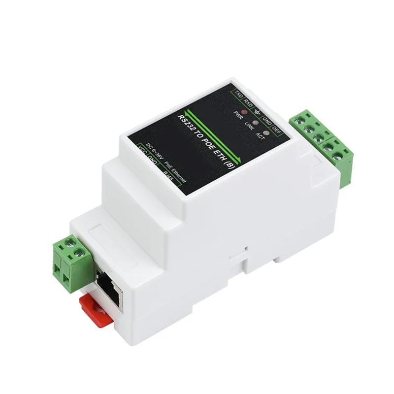 

M18K-Промышленный последовательный сервер RS485 к RJ45 Ethernet TCP/IP с поддержкой последовательного монтажа на рейку с функцией POE